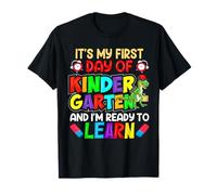 My First Day of Kindergarten 1st Day of School Boys Girls Maglietta