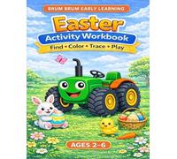My First Easter Activity Book with Brum Brum For Kids Ages 2-6 | Color, Trace, Find and Fun Activities: A Fun Easter Workbook for Toddlers and ... Coloring, Tracing, Matching and Simple Games
