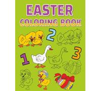 My First Easter Coloring Book: Ideal for Girls or Boys, Toddlers, Pre-Schoolers, Kindergarteners | Bunnies, Easter Eggs, Easter Baskets, Flowers and ... 8.5 x 11 inch | Perfect Easter Gift for Kids