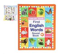 My First English Sound Toy - 470+ Words, 21 Themes, 2025 New Fun Word Game School Education & Perfect Educational Gift (3-9y) (Orange)
