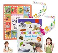 My First English Sound Toy 470+ Words, 21 Themes, English Words Sound Book Juguete Educativo for Educational Language, School Education & Perfect Educational Gift (A,B x1PCS)