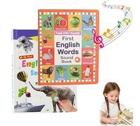 My First English Sound Toy - 470+ Words, 21 Themes, Fun Word Game & Bilingual Toys, Press to Learn Phonics, School Education & Perfect Educational Gift (A+B)