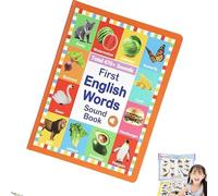 My First English Sound Toy - 470+ Words, 21 Themes, Fun Word Game, Juguete Educativo for Educationa (Red)