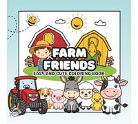 My First Farm Animals Coloring Book for Toddlers: Easy and Cute Coloring for Ages 1-4