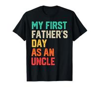 My First Father's Day As A Uncle 2025 Retro Vintage Uncle Maglietta