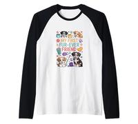 My First Fur Ever Friend - Simpatica Opera d'Arte per Cuccioli Maglia con Maniche Raglan