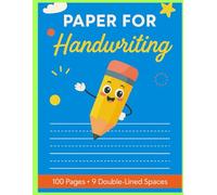 My First Handwriting Notebook - 100 A4 Practice Pages with Fun Double-Lined Guides for Kids: Carta da Scrittura per Scuola Materna e Asilo | Impara a ... con Linee Guida - Senza Spazio Disegni