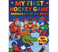 My First Hockey Game Animal Coloring Book