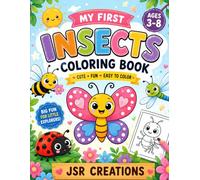 My First Insects Coloring Book: Cute and Easy Bug Designs for Kids Ages 3-8