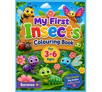 My First Insects Colouring Book for Kids Ages 3-6.
