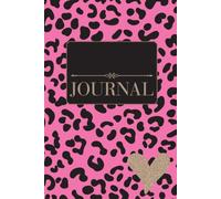 My First Journal: Cheetah Print: 80 Pages Write & Draw Notebook, Half Lined Half Blank