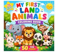 My First Land Animals Coloring Book