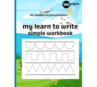 my first learn to write simple workbook for toddlers | Line Patterns Tracing | Preschool & Pre-K Learning Workbook I Pencil controlol: Perfect for ... control, line tracing, and early writing