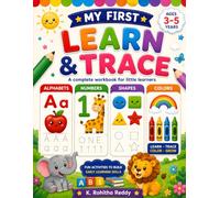 My First Learn & Trace: A Complete Workbook for Little Learners: Alphabet, Numbers, Shapes & Colors Activities for Ages 3-5