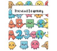 My First Learning & Coloring Book: Alphabet, Numbers, Shapes & Planets for Ages 3-5