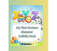 My First Modern Alphabet Activity Book: Fun A-Z Coloring and Letter Tracing Practice for Toddlers and Kids Ages 3-7