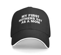 My First Mothers Day As A Mom Cappello Hiphop Streetwear Cappello Trucker Casuale Cappellino da Baseball per Tennis Uomo Pesca