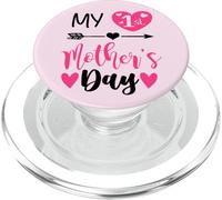 My First Mothers Day Outfit Mommy 1st Time Mom Happy Mother PopSockets PopGrip per MagSafe
