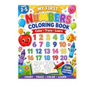 My First Numbers Coloring Book: Color • Trace • Learn