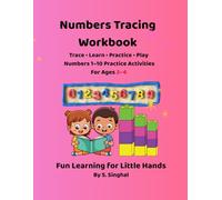 My First Numbers Tracing Workbook | Number Practice for Toddlers Ages 2-4: Trace, Count, and Learn Numbers 1-10 with Fun Preschool Activities