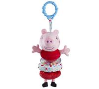 My First Peppa Pig Jiggler Soft Toy, Baby Toy, First Toy, Comforter Blanket, Early Play Development Toy, Pull and Retract Pram, Cot, Car Seat, Toy