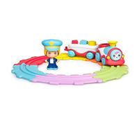 My First Piypont, Treno Divertente, Primo Treno Giocattolo con binari per Circolare e la Figura del macchinista, Ruote e Pannello con spazi per Adattarsi Forme Geometriche Colorate,