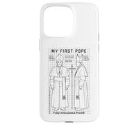 My First Pope Joke Action Figure Divertente Santo Padre Chiesa Custodia per iPhone 15 Pro Max
