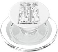 My First Pope Joke Action Figure Divertente Santo Padre Chiesa PopSockets PopGrip per MagSafe