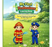 My First Professions Coloring Book: Fun and Educational Coloring Pages for Kids Ages 4-8