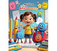 My First Stationery Activity Book for Kids Ages 3-5: Learn, Trace, Count, and Color School Supplies | Preschool & Toddler Educational Coloring, Maze, and Dot-to-Dot Book