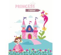 My First Weekly Planner: Princess Theme: 8 x 10 Black and White, Glossy Cover, 2026-2028, 120pgs