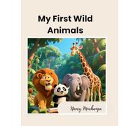 My First Wild Animals: Easy Coloring Book for Kids