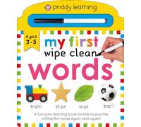 My First Wipe Clean Words: A fun early learning book for kids to practice writing first words again and again!