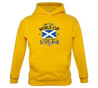 My First World Cup Nato Per Incitare La Scozia Felpa Bambino Con Cappuccio