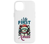 My First Xmas Natale Cute Pupazzo di neve Inverno Natale Custodia per iPhone 14 Plus