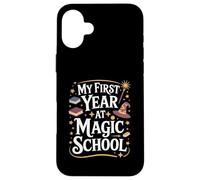 My First Year at Magic School 1st Grade Wizard Boys Girls Custodia per iPhone 16 Plus
