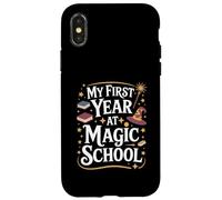 My First Year at Magic School 1st Grade Wizard Boys Girls Custodia per iPhone X/XS