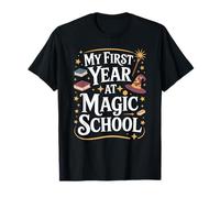 My First Year at Magic School 1st Grade Wizard Boys Girls Maglietta