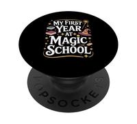 My First Year at Magic School 1st Grade Wizard Boys Girls PopSockets PopGrip Adesivo