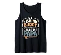 My Fishing Buddy Calls Me Papa Cute Festa del papà Canotta