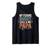 My Fishing Buddy Calls Me Papa Cute Festa del papà Canotta