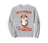 My Flabbers Have Been Gasted Funny Meme Quote Corgi Felpa