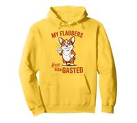 My Flabbers Have Been Gasted Funny Meme Quote Corgi Felpa con Cappuccio