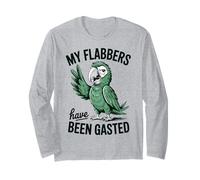 My Flabbers Have Been Gasted Funny Meme Quote Parrot Maglia a Manica