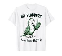 My Flabbers Have Been Gasted Funny Meme Quote Parrot Maglietta