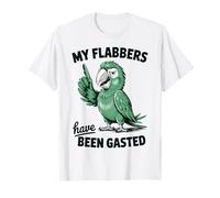 My Flabbers Have Been Gasted Funny Meme Quote Parrot Maglietta