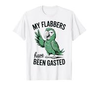My Flabbers Have Been Gasted Funny Meme Quote Parrot Maglietta