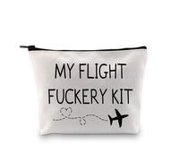 My Flight Fuckery Kit Flight Assistant Makeup Bag Pilot Airplane Flight Crew Hostess Cosmetic Bag, Flight Fuckery Kit 3uk, alla moda