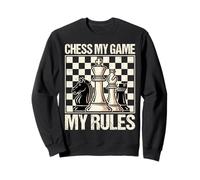My Game My Rules Regali Divertenti per Gli Amanti degli Scacchi Felpa