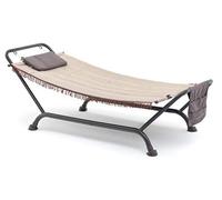 Mygarden Amaca in metallo bali colore beige da giardino mare sdraio lettino m0471-29 - M0471-29